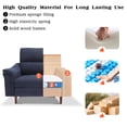 thumbnail image 5 of BedLuxury 42.5'' Wide Modern Accent Chair & Single Sofa Lounge for Living Room, Blue, 5 of 8
