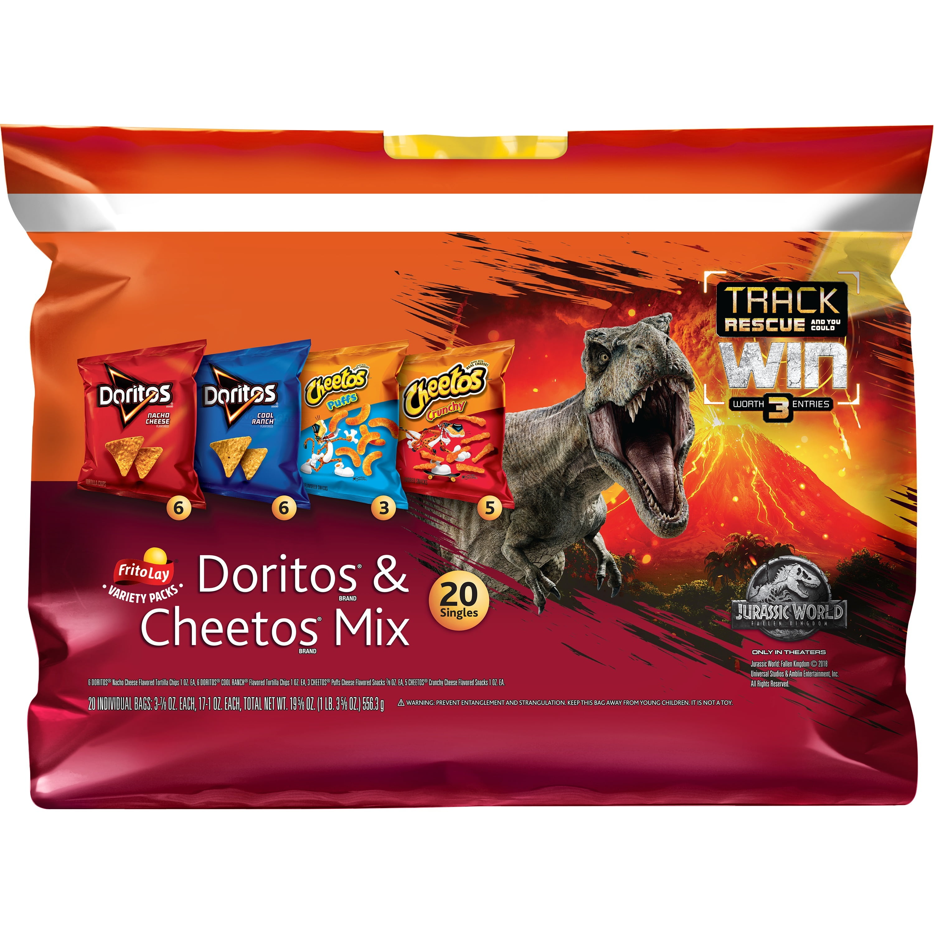 FritoLay Doritos & Cheetos Mix Variety Pack, 0.75 Oz 1 Oz, 20 Ct