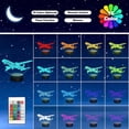 thumbnail image 2 of YSITIANNA 3D Airplane Acrylic Night Light \u2013 Touch & Remote Control, 16 Colors, Dimmable, USB/Battery Powered \u2013 Ideal for Kids‘ Rooms, Aviation Fans for Boys & Girls STNL#009, 2 of 7