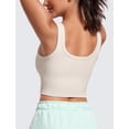 thumbnail image 2 of Top Corto de Tirantes CRZ YOGA de Canalé con Escote Redondo Blanco S, 2 of 5