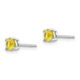 thumbnail image 2 of Primal Gold 14 Karat White Gold Yellow Sapphire Earrings, 2 of 4