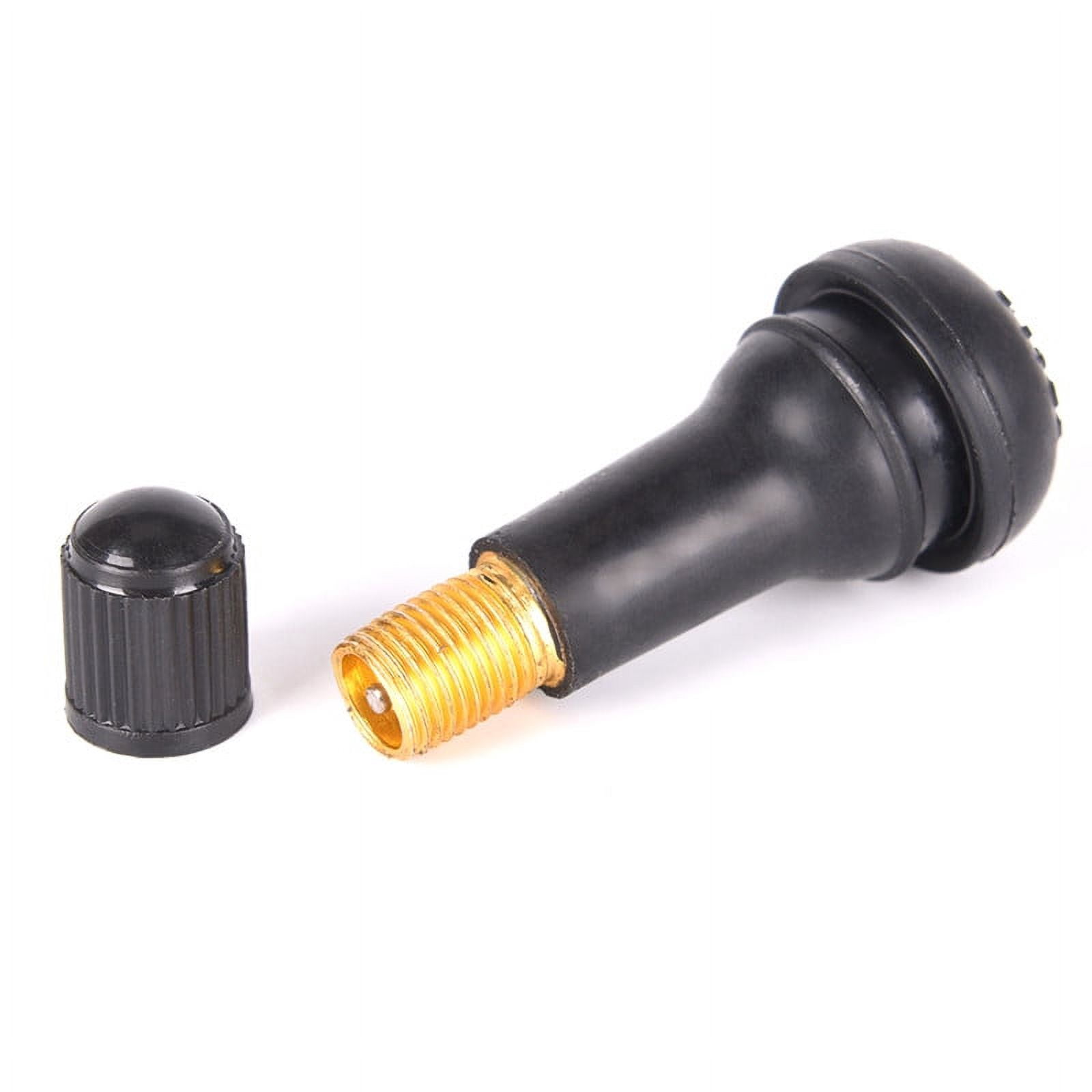 5PCs/set  Tubeless Car Wheel Tire Valve Stems with Caps Tyre Rubber Valves Dust Black