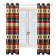 thumbnail image 4 of Bohemia Blackout Curtains Window Drapes Room Darkening Thermal Insulated Grommets Blackout Curtains, for Living, Dining, Bedroom,2 Panels, 4 of 6