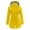 Yellow, variant on Jackets for Women Solid Hooded Raincoat Button Zipper Drawstring Hooded Windbreaker Windproof Waterproof Slim Outwears Coats