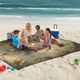 thumbnail image 5 of Extra Large Picnic Beach Blanket Waterproof Sand Proof Portable Outdoor Mat Ducks Swimming in Lake at Sunrise 60x80, 5 of 9