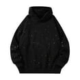 thumbnail image 2 of Momasggi Oversized Hoodies for Men Trendy Graphic Hooded Sweatshirt Loose Casual Long Sleeve Hoodie Fall Winter Fashion Party Pullover Tops Black L, 2 of 8