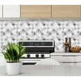 thumbnail image 4 of clevermosaics 12" x 12" Marble Peel and Stick Wall Tiles for Kitchen Backsplash - 6 Sheets, 4 of 6