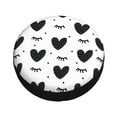 thumbnail image 3 of 14'' Love Lash Doodle Tire Cover, Universal Spare Wheel Covers, Dust-Proof, Water-Proof, Sun-Proof and Corrosion-Proof, 3 of 9