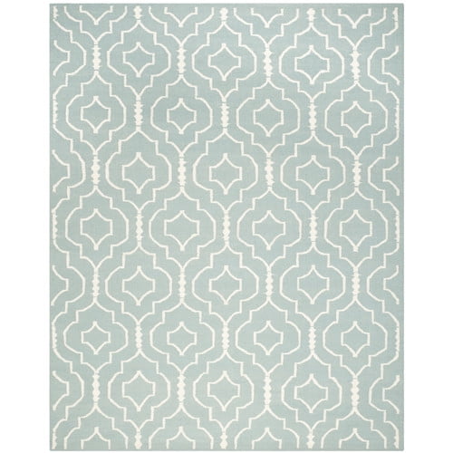 Safavieh Dhurries Light Blue/Ivory Area Rug