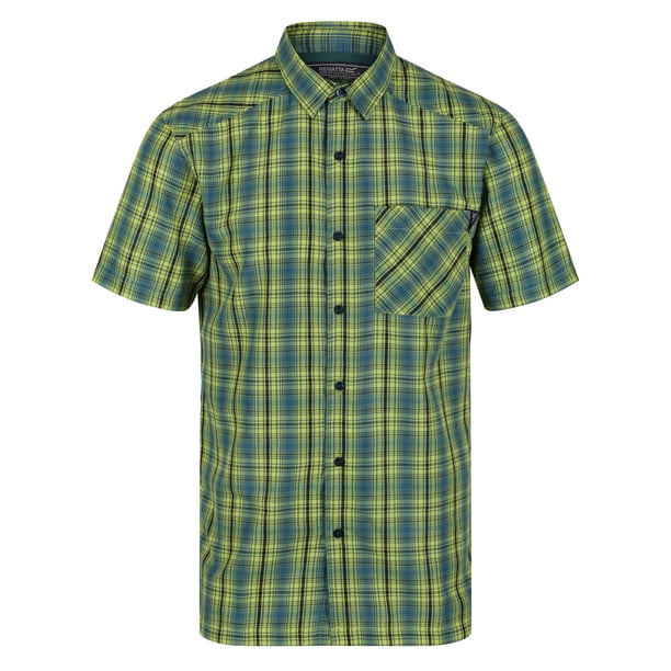 Regatta - Camisa Kalambo VI Cuadro para Hombre (Verde Pacífico)