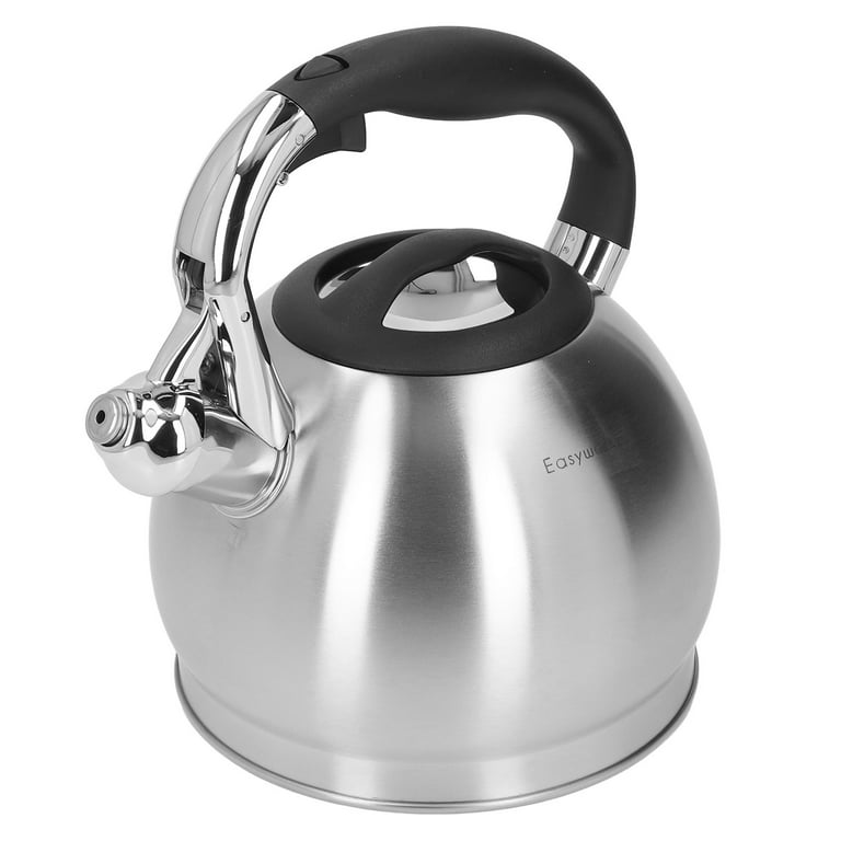 Paris Hilton Whistling Stovetop Tea Kettle, Stainless Steel with