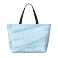 thumbnail image 2 of Fotbe Light Blue Marble Bolsa de Viaje para Playa - Resistente al Agua, Bolsa Tote de Gran Capacidad y Ligera con 7 Bolsillos para Mujeres y Hombres, 2 of 7