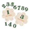 thumbnail image 1 of BELOVING Baby Monthly Milestone Cards Sign Gift Keepsake Memories Unique Double Sided Green, 1 of 9