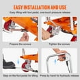 thumbnail image 6 of VEVOR Hydraulic Lift Table Cart, 770lbs Capacity 59" Lifting Height, Manual Double Scissor Lift Table with 4 Wheels and Non-slip Pad, Hydraulic Scissor Cart for Material Handling and Transportation, 6 of 9