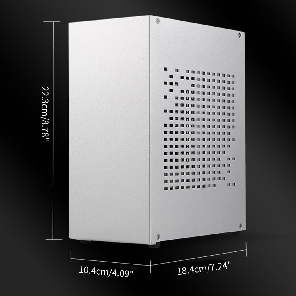CIYISON Aluminum Mini ITX Chassis for Desktop PC Case Support Graphics Card RTX2070