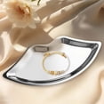 thumbnail image 3 of Lip Shape Jewelry Tray, Stainless Steel Vanity Tray, Decorative Metal Dish, Storage Organizer for Rings Earrings, Bathroom Countertop Tray, Stainless Steel Jewelry Tray *2, 3 of 5
