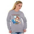 thumbnail image 5 of Chun Li Strong Feminist Girl Power Women Crewneck Sweatshirt Brisco Brands S, 5 of 6