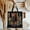 Black, variant on I Will Not Be Shaken Tote Bag Christian Scripture Canvas Bag