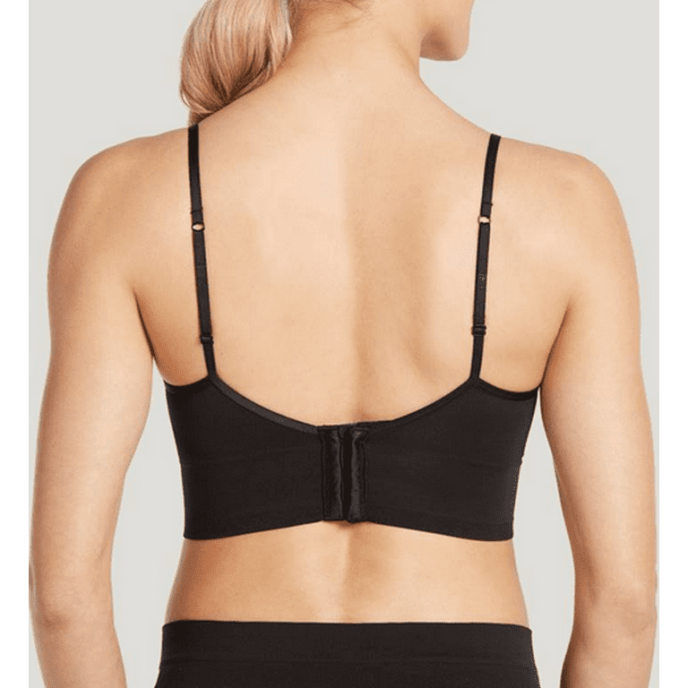 Jockey Women's Bras Natural Beauty Removable Cup Bralette with Back  Closure, Black, S