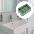 thumbnail image 2 of Unique Bargains 1 Pc Soap Dish Double Layer Grid Soap Holder for Bathroom Green, 2 of 6