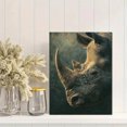 thumbnail image 2 of Rhinoceros Portrait Canvas Print, Decor for Living Room, Bedroom, Office, Hotel Lobby, Study, 2 of 8