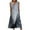 Gray, variant on Patlollav Womens Summer Plus Size Dress Casual Gradual Sleeveless Neck V-Neck Long Dress