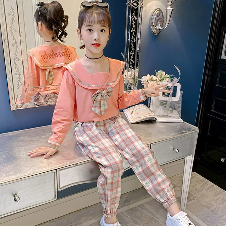 Kids checkered pants store