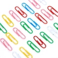 thumbnail image 2 of Clips de papel, 240 piezas Clip de papel de colores de tamaño mediano, Clips de papel de colores surtidos, Clips de papel para trámites, oficina, escuela y uso personal, 2 of 5