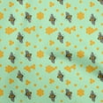 thumbnail image 1 of oneOone Polyester Spandex Mint Green Fabric Honey Bees Craft Projects Decor Fabric Printed By The Yard 56 Inch Wide, 1 of 4