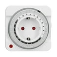 thumbnail image 1 of Timer Socket Mechanical 24 Hour 15 Minute Step Automatic Countdown Timer for Electric Bicycle EU Plug 230V, 1 of 5