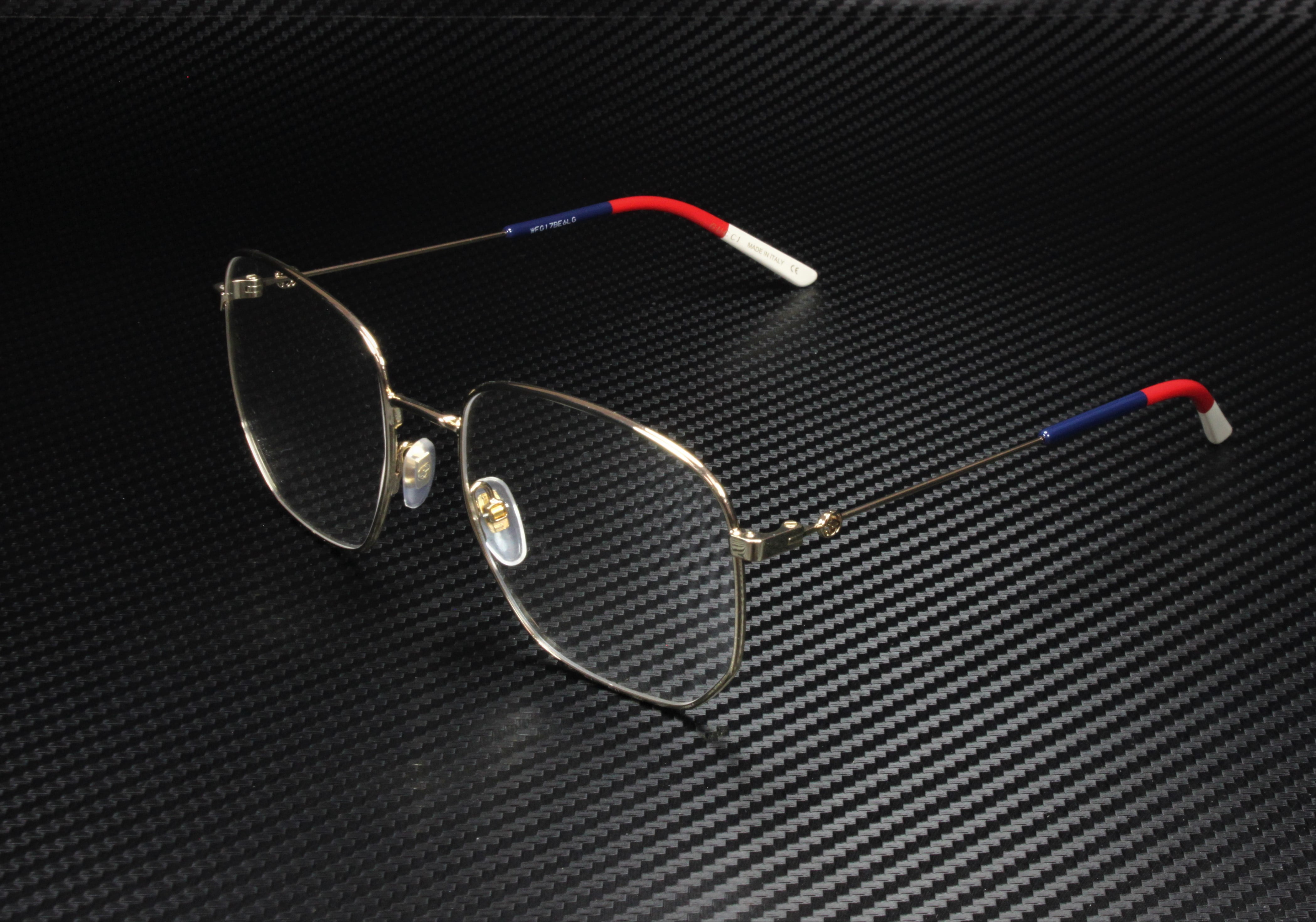 某メーカー Rectangular Gold Men's Gucci Eyeglasses 002 GG1221O ブルゾン