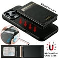 thumbnail image 3 of For iPhone 16/17 Series Wallet Case, Magnetic  Wireless Charging & Card Holder, 3 of 9