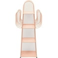 thumbnail image 5 of 4-Tier Metal Bookshelf, Creative Cactus Bookcase Freestanding Display Rack Corner Plant Shelf Open Storage Organizer for Home Office Pink, 5 of 18