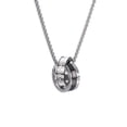 thumbnail image 3 of Collar con colgante de anillo de acero de titanio simple para hombre, cadena de lana con eslabones distintivos de estilo hip hop, accesorios de joyería de moda, 3 of 6