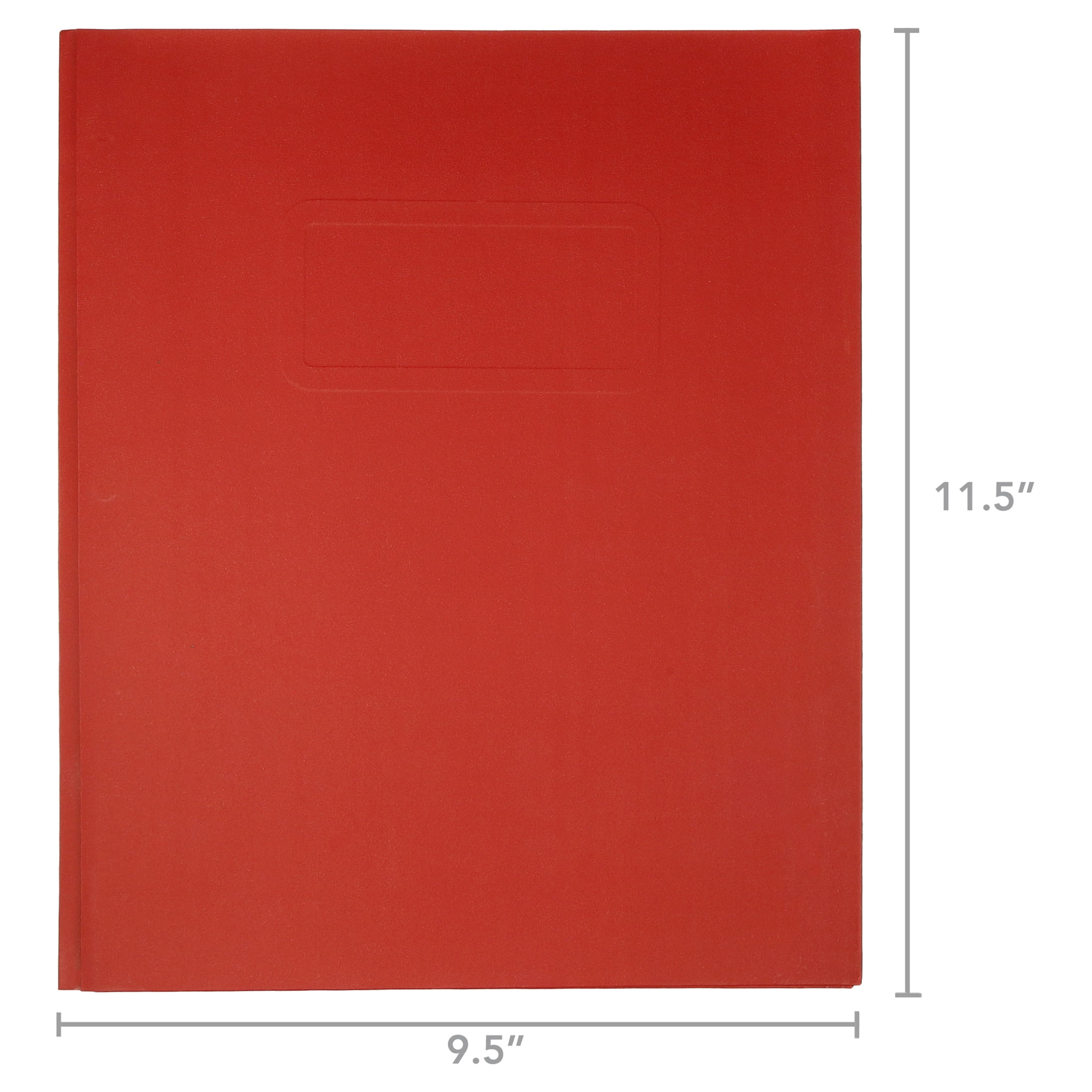 (10 pack) Pen+Gear 3-Prong Paper Folder, Solid Red Color, Letter Size