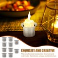 thumbnail image 3 of unbranded 10Ud Vasos Para Velas De Hierro Plateado Para Manualidades Y Interior, 3 of 8