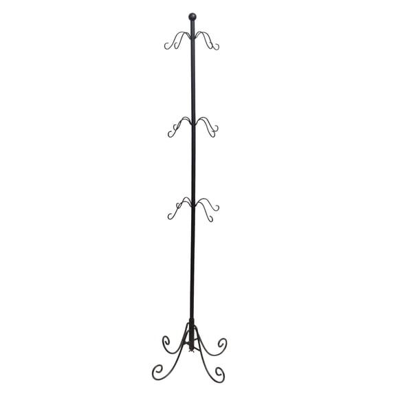 Haute Decor Adapt™ Adjustable Christmas Stocking Tree Stand - Black - Up to 12 Hooks