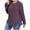 Purple, variant on Diufon Women's Plus Size Tops Short Sleeve Crewneck Loose Tunic Top Spring Knitted Pullover Sweater Blouses