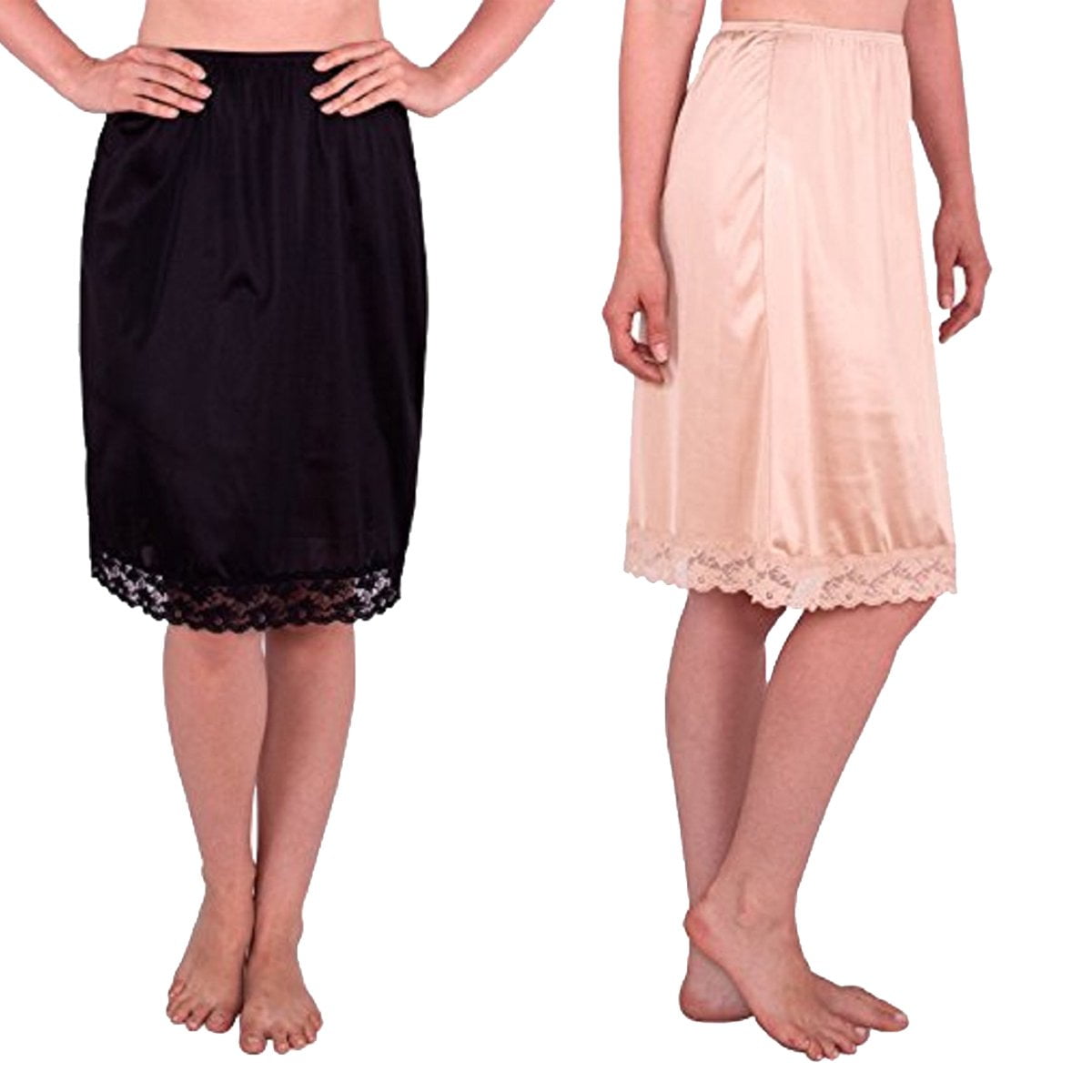 Under Moments Women's Classic Vintage Half Slip with Lace Details 18