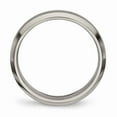 thumbnail image 2 of Titanium Polished Grooved Comfort Back Ring Size: 8; for Adults and Teens; for Women and Men, 2 of 6