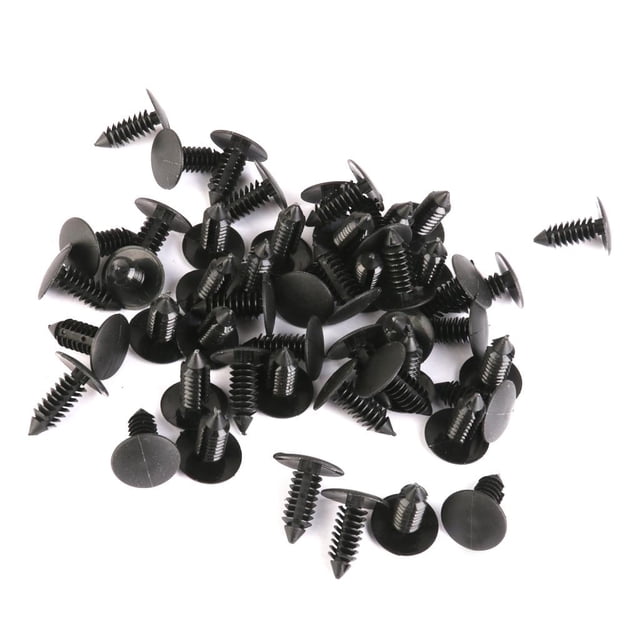 HILABEE Nylon Tree Type Push Rivet Car Retaining Bracket for 1595864 1605396 50pcs