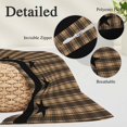 thumbnail image 3 of Brown Black Plaid Pillow Covers 16"x24", Vintage Rustic Star Buffalo Check Soft Brushed Microfiber Breathable Throw Pillow Covers, Decorative Pillowcase with Zipper for Couch Sofa Bedroom Living Room, 3 of 9