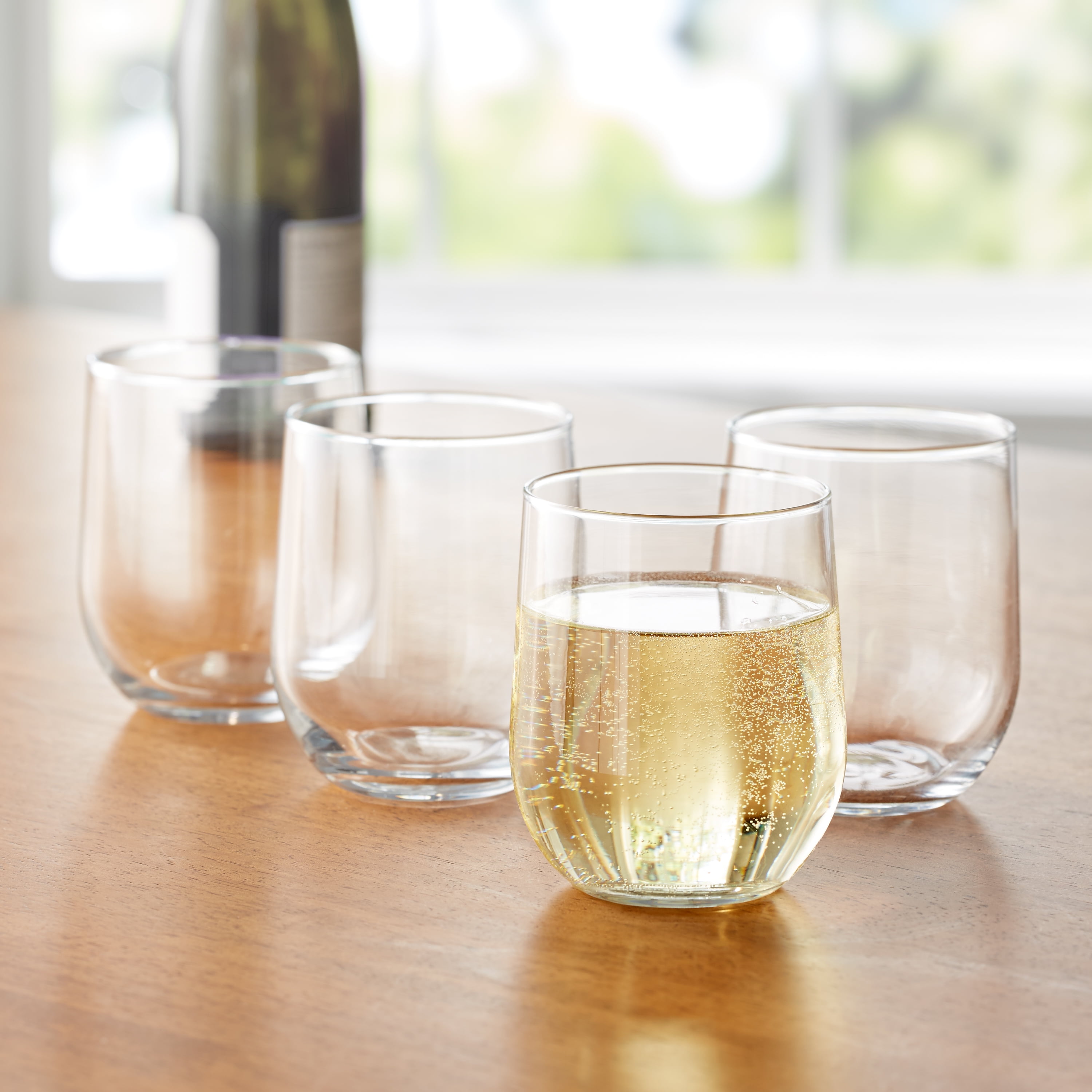 stemless wine glasses
