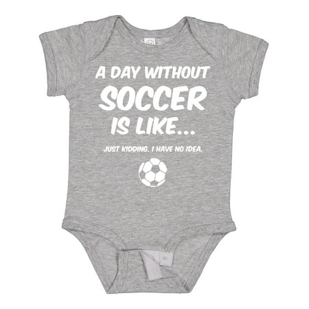 

Inktastic Day Without Soccer 2 Gift Baby Boy or Baby Girl Bodysuit