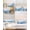Lake Blue, variant on Gray Coastal Beach Pillow Cases Standard Size Set of 2, Smooth Satin Pillowcase for Hair and Skin, Modern Oil Painting Nautical Decorative Cooling Bed Pillow Covers with Zipper, 20x26 Inches
