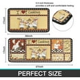 thumbnail image 3 of Fat Chef Kitchen Rugs Sets of 2, I Love Cooking Farmhouse Washable Anti Fatigue Kitchen Runner Mats for Floor, Non Slip Comfort Standing Holiday Decor Mat for Sink,Laundry,Office 17"x 47"+17"x 30", 3 of 7