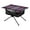Red Blue White Plaid Pattern, variant on Outdoor Folding Table Portable Picnic Camping Table For Garden Fishing Beach Red & Cream