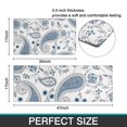 thumbnail image 7 of Blue Paisley and Floral Pattern Kitchen Rugs Sets Of 2,Anti Fatigue Kitchen Mat Rugs Non Slip Washable,Decorative Kitchen Floor Mats for Kitchen,Sink,Laundry,17"x30"+17"x47", 7 of 7