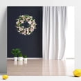 thumbnail image 2 of Spring Summer Pink Handmade Daisy Wreath for Any Room Green Wreath Indoor Outdoor Decorations Window Wall Party Home Porch Farmhouse Decor,17.7inch, 2 of 5
