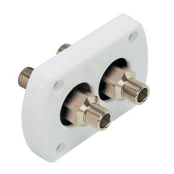 Thru Hull, White Dual Hose Uflex Bulkhead Mounted Pro #: R9W X-Ref #: R9W